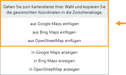 GIS aus Zwischenablage